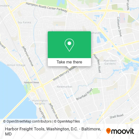 Harbor Freight Tools map