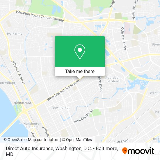 Direct Auto Insurance map