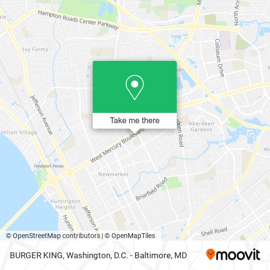 BURGER KING map