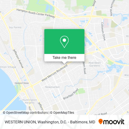 WESTERN UNION map