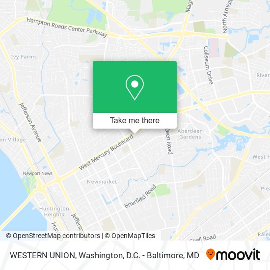 WESTERN UNION map