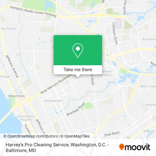 Harvey's Pro Cleaning Service map