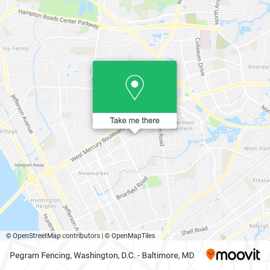 Pegram Fencing map