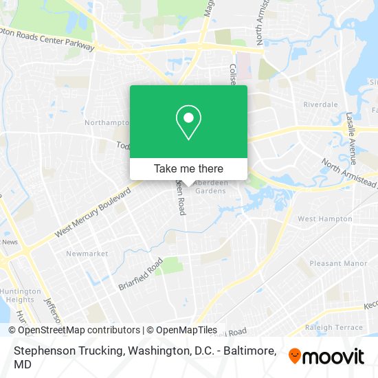 Stephenson Trucking map
