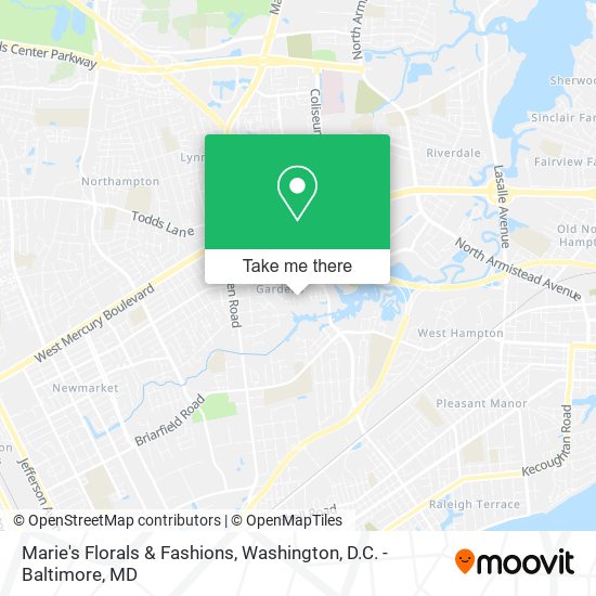 Marie's Florals & Fashions map