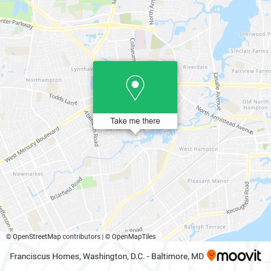 Franciscus Homes map
