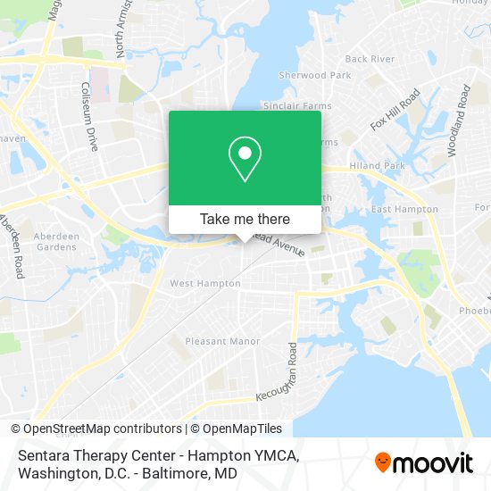 Sentara Therapy Center - Hampton YMCA map