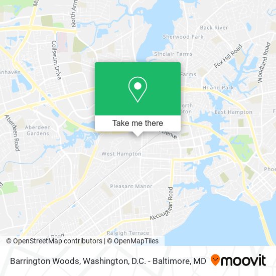 Barrington Woods map