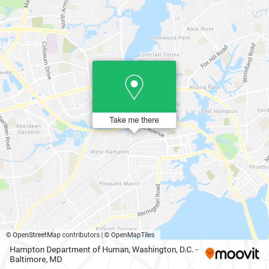 Hampton Department of Human map