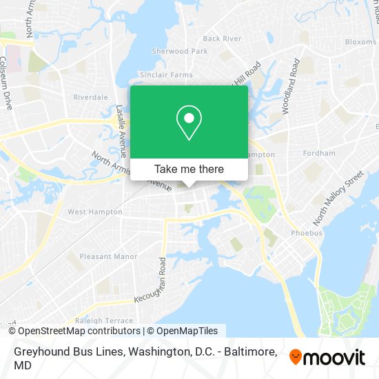 Greyhound Bus Lines map