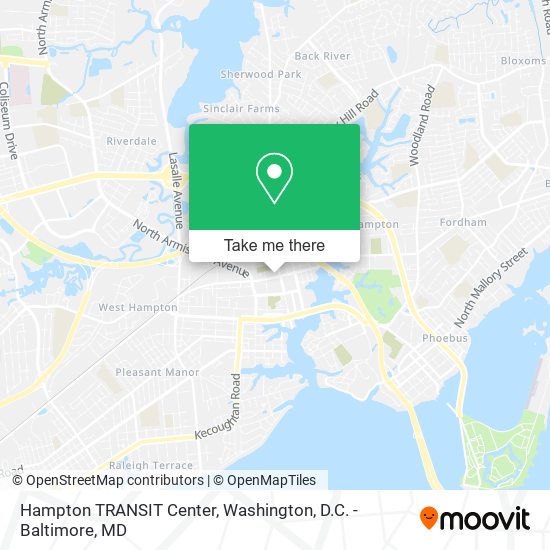 Hampton TRANSIT Center map