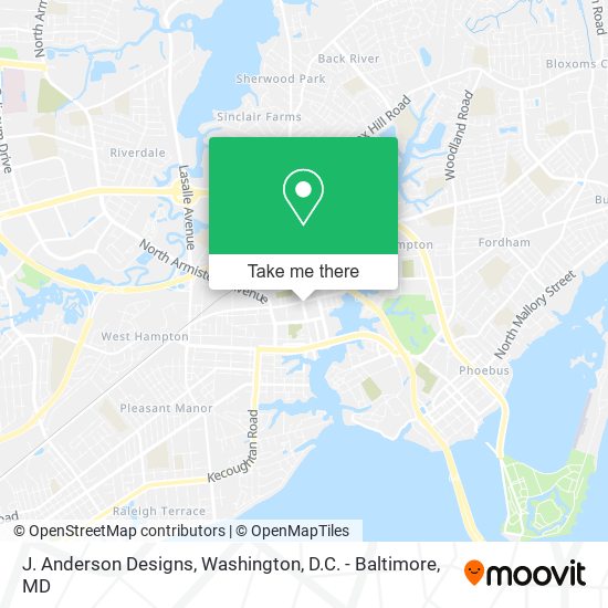 J. Anderson Designs map