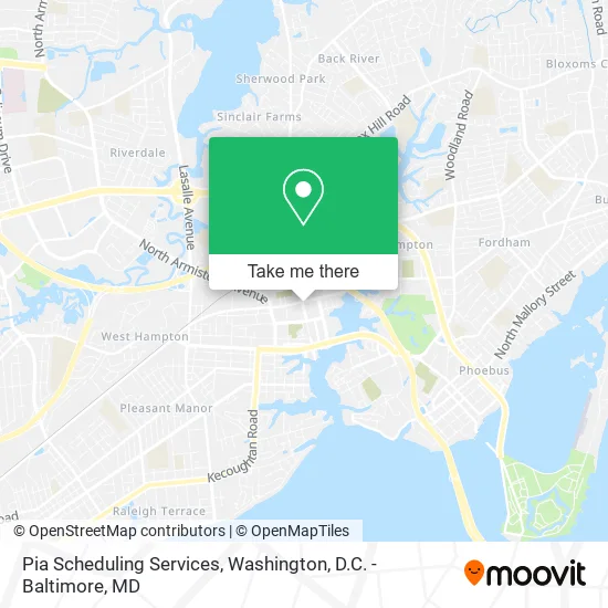 Pia Scheduling Services map