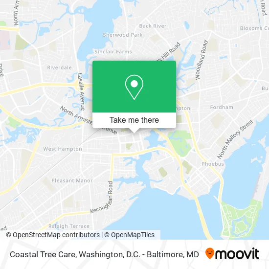 Coastal Tree Care map