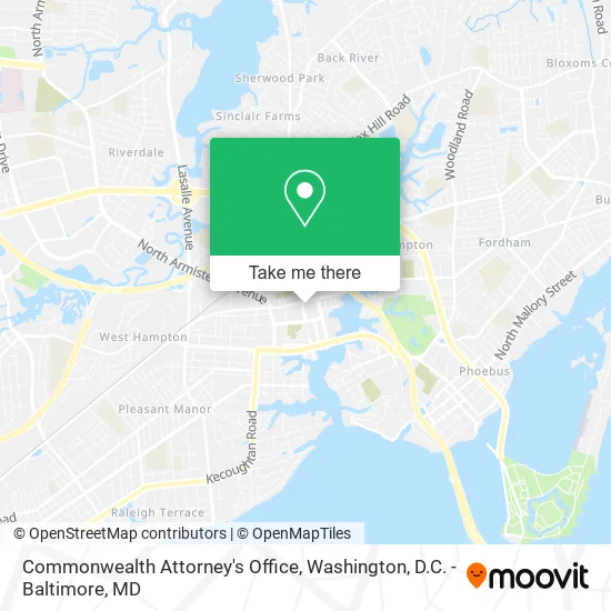 Commonwealth Attorney's Office map
