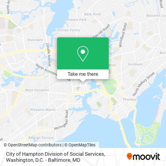Mapa de City of Hampton Division of Social Services