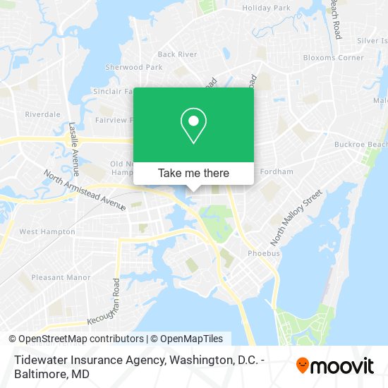 Mapa de Tidewater Insurance Agency
