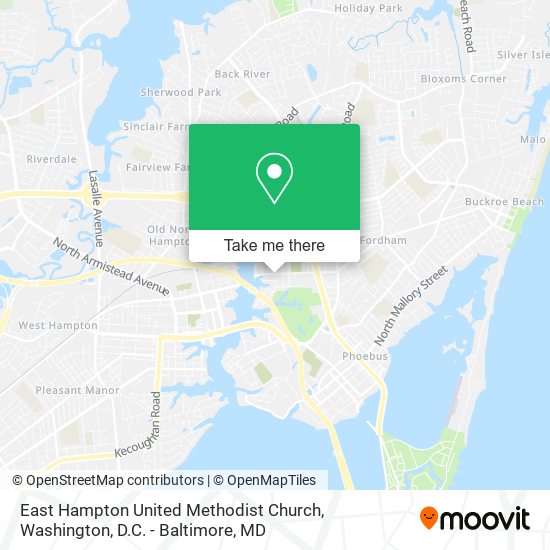 East Hampton United Methodist Church map