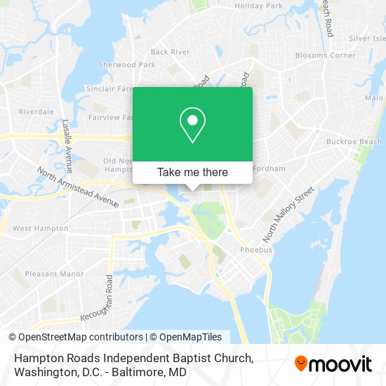 Hampton Roads Independent Baptist Church map