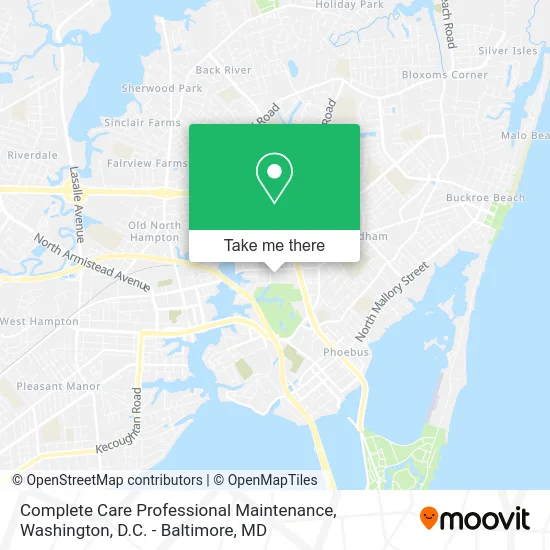 Complete Care Professional Maintenance map
