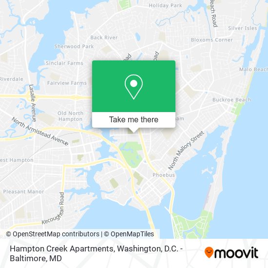 Hampton Creek Apartments map