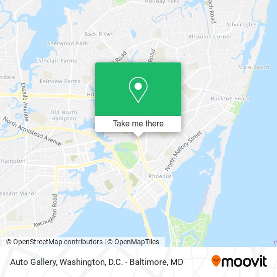Auto Gallery map
