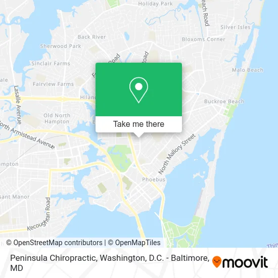 Peninsula Chiropractic map