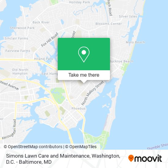 Simons Lawn Care and Maintenance map