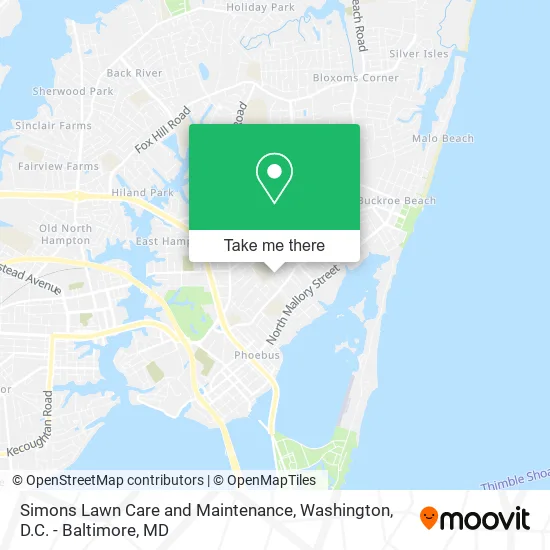 Simons Lawn Care and Maintenance map