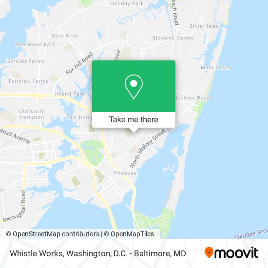 Whistle Works map