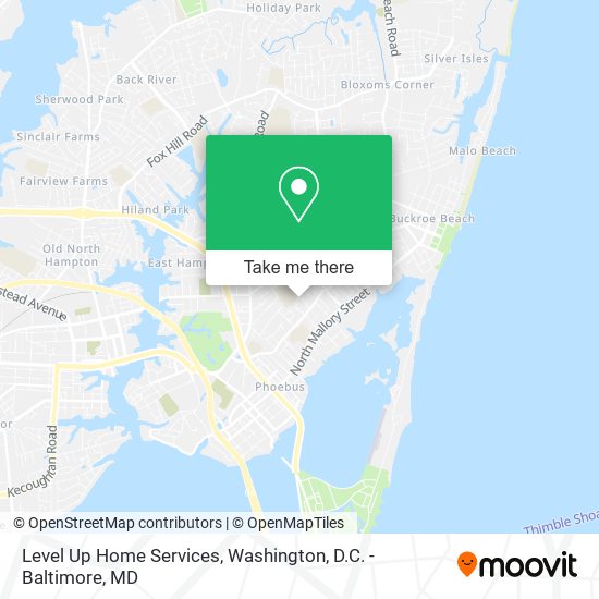 Level Up Home Services map