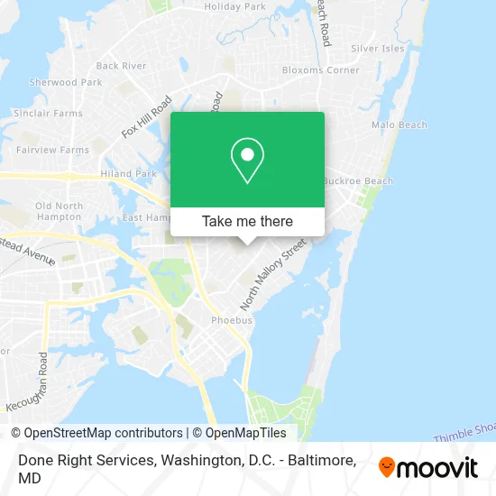 Done Right Services map