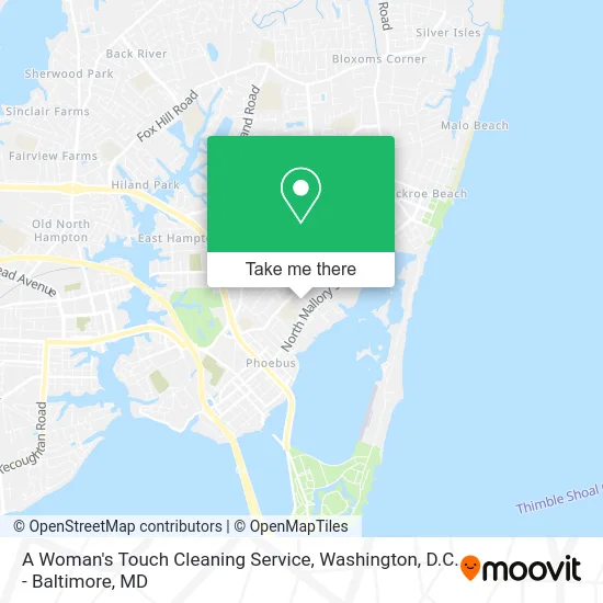 A Woman's Touch Cleaning Service map