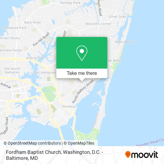 Fordham Baptist Church map