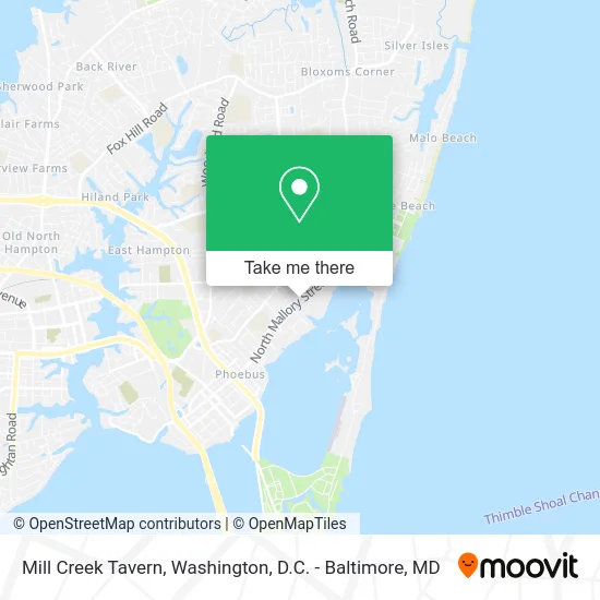 Mill Creek Tavern map