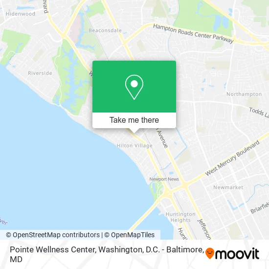 Pointe Wellness Center map
