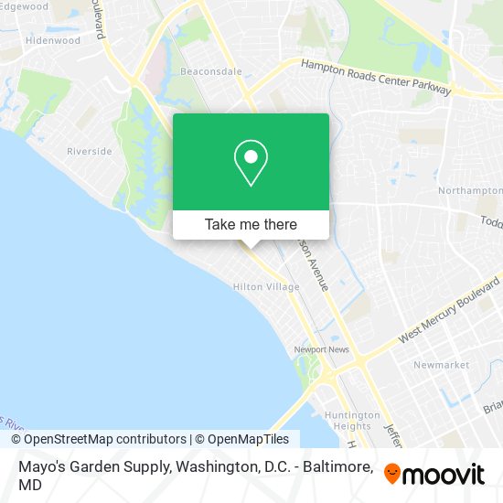 Mayo's Garden Supply map