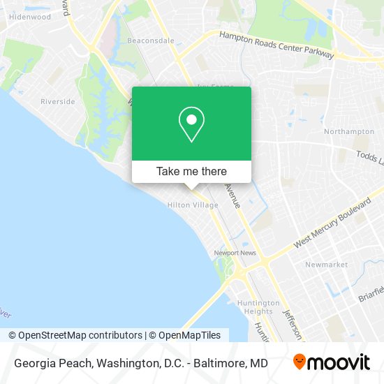 Mapa de Georgia Peach