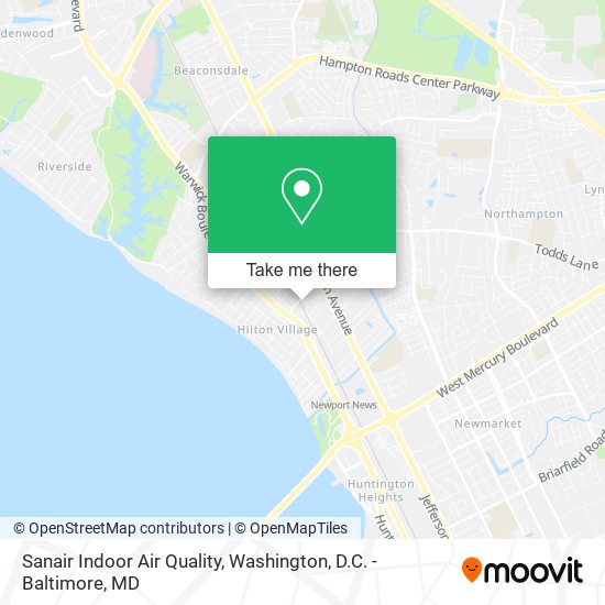 Mapa de Sanair Indoor Air Quality