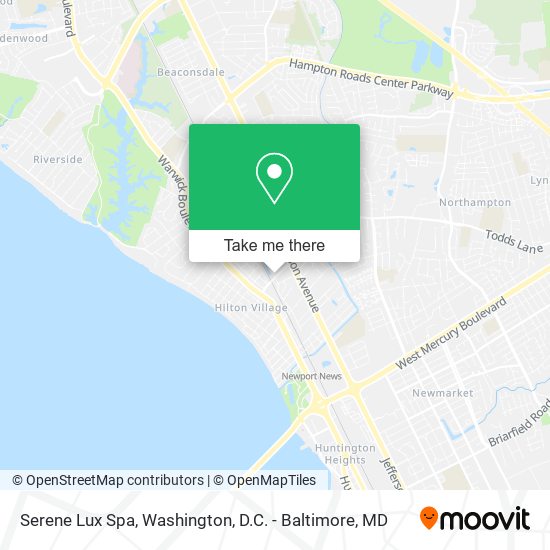 Mapa de Serene Lux Spa