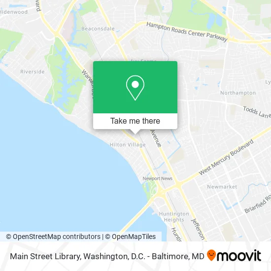 Main Street Library map