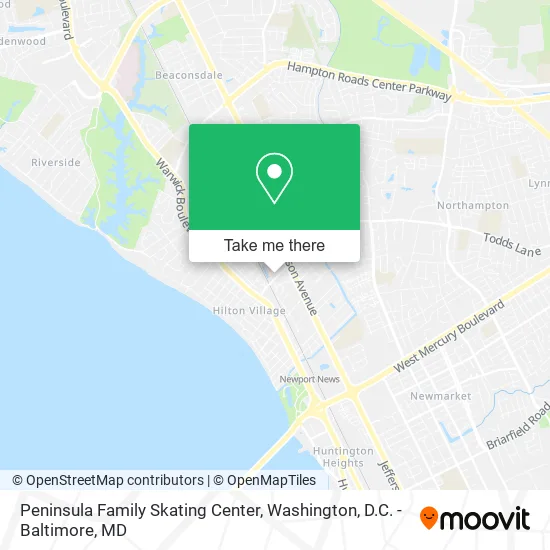 Peninsula Family Skating Center map