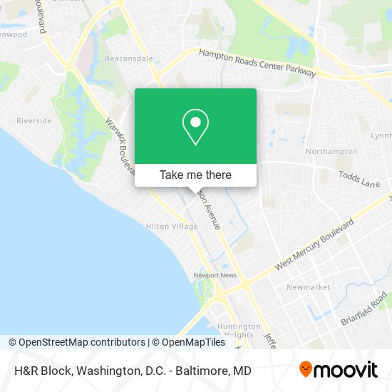 Mapa de H&R Block