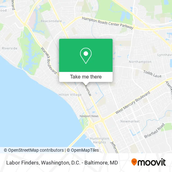 Labor Finders map