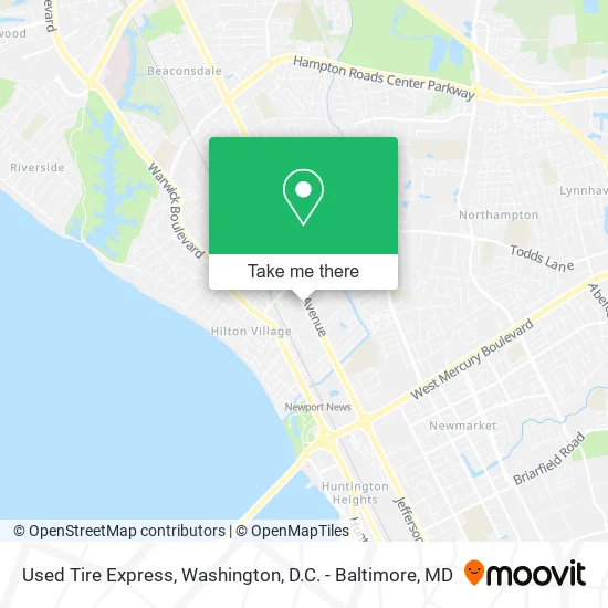 Used Tire Express map
