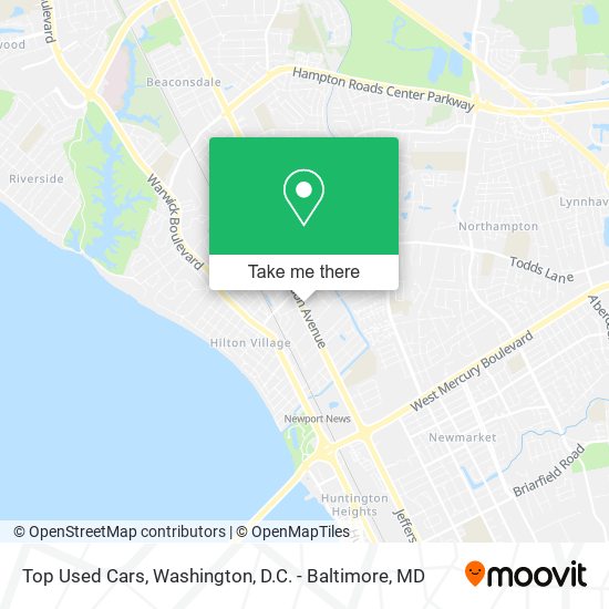 Top Used Cars map