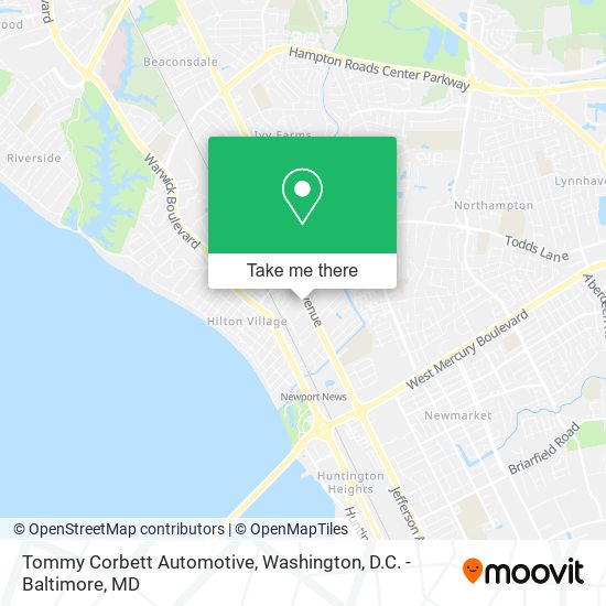 Tommy Corbett Automotive map