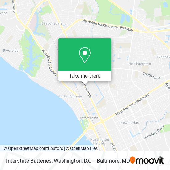 Interstate Batteries map