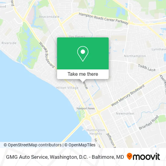 GMG Auto Service map