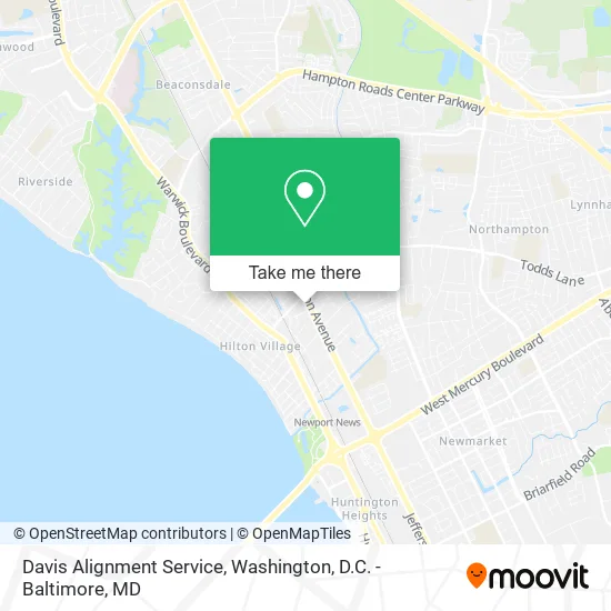 Davis Alignment Service map